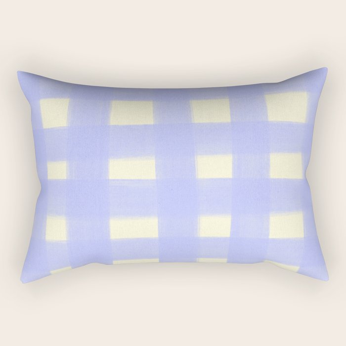 checks checks- lavender Rectangular Pillow Gallery Image 2