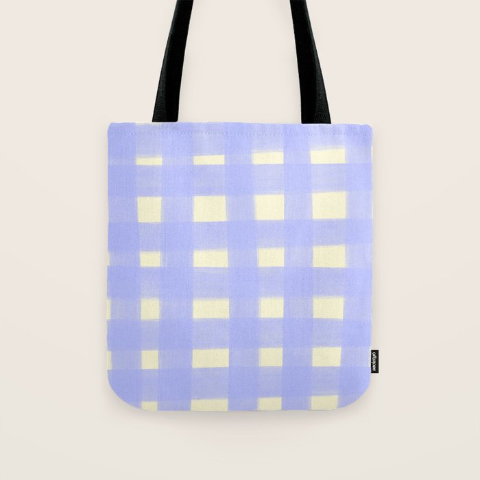 checks checks- lavender Tote Bag Gallery Image 1