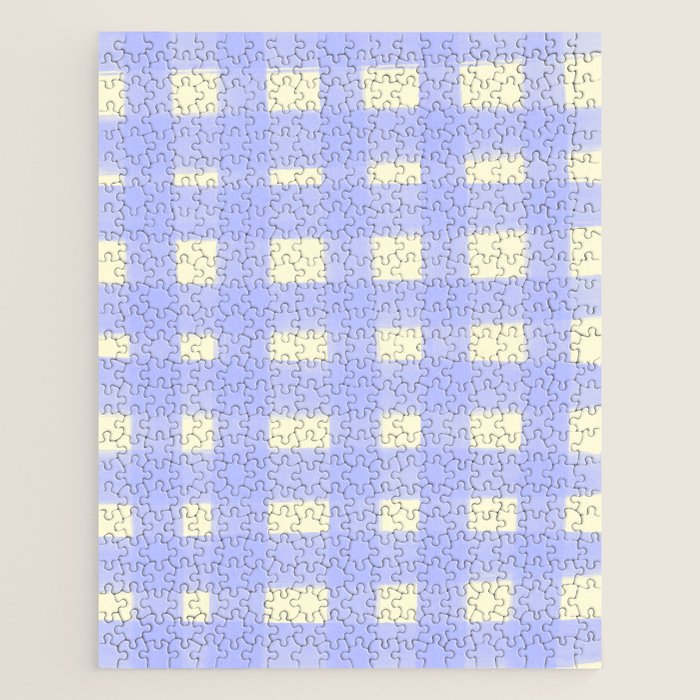 checks checks- lavender Jigsaw Puzzle Gallery Image 1