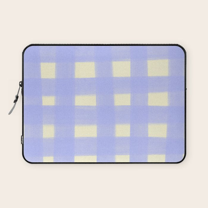 checks checks- lavender Laptop Sleeve Gallery Image 1