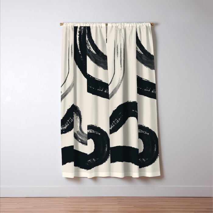 Abstract line art 131 Window Curtain Gallery Image 3