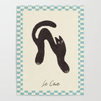 Le Chat. Funny cat illustration Poster Gallery Image 4