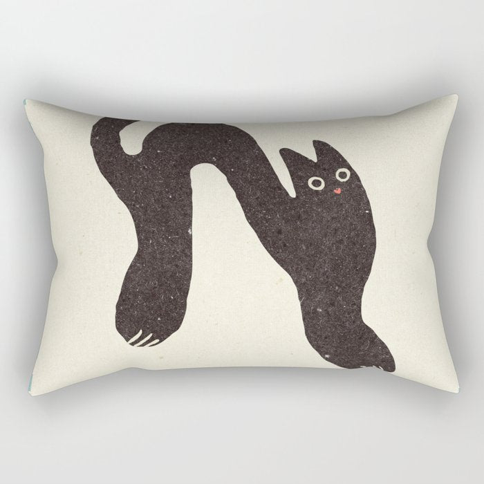 Le Chat. Funny cat illustration Rectangular Pillow Gallery Image 2
