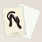 Le Chat. Funny cat illustration Stationery Card Gallery Image 2