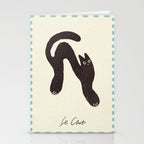 Le Chat. Funny cat illustration Stationery Card Gallery Image 2