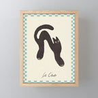 Le Chat. Funny cat illustration Mini Art Print Gallery Image 1