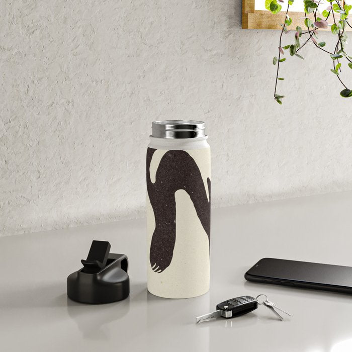 Le Chat. Funny cat illustration Water Bottle Gallery Image 4