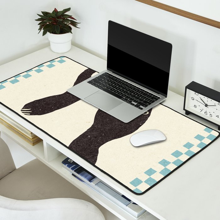 Le Chat. Funny cat illustration Desk Mat Gallery Image 2