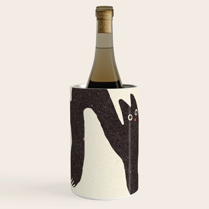 Le Chat. Funny cat illustration Wine Chiller Gallery Image 1