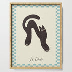 Le Chat. Funny cat illustration Serving Tray Gallery Image 1