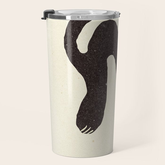 Le Chat. Funny cat illustration Travel Mug Gallery Image 3