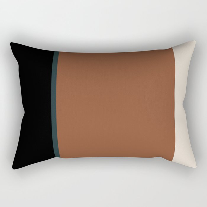 Contemporary Color Block XLVII Rectangular Pillow Gallery Image 1