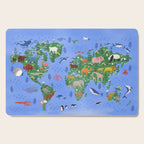 Earth Day, World map Cutting Board Gallery Image 1