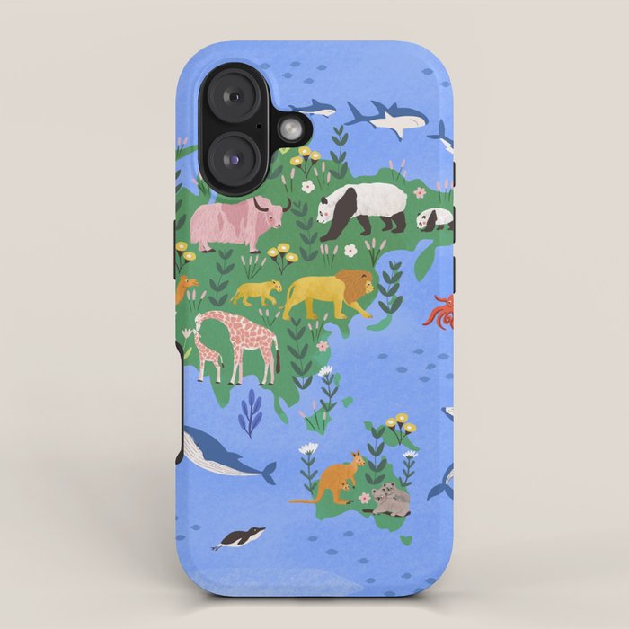 Earth Day, World map iPhone Case Gallery Image 1
