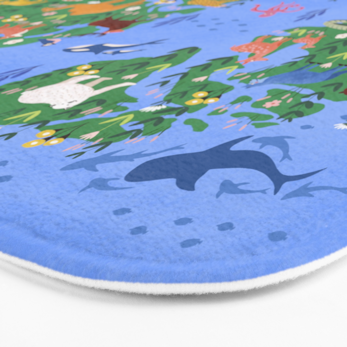 Earth Day, World map Bath Mat Gallery Image 3