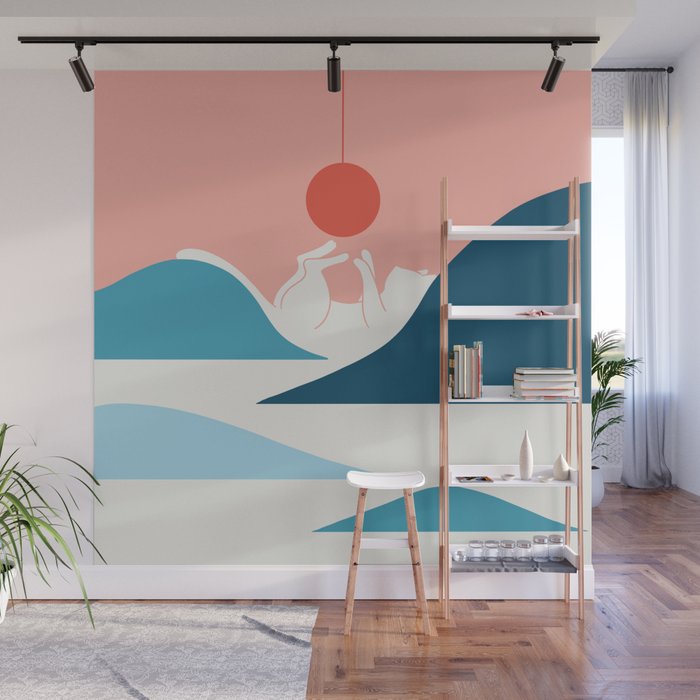 Cat Landscape 4 Wall Mural Gallery Image 1