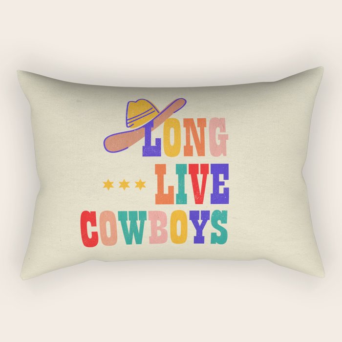 LONG LIVE COWBOYS Rectangular Pillow Gallery Image 2