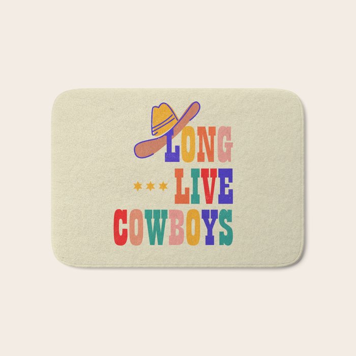 LONG LIVE COWBOYS Bath Mat Gallery Image 1