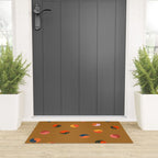 Yin and Yang Pattern -  golden yellow Welcome Mat Gallery Image 3