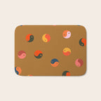 Yin and Yang Pattern -  golden yellow Bath Mat Gallery Image 1