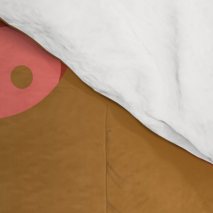 Yin and Yang Pattern -  golden yellow Comforter Gallery Image 4