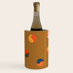 Yin and Yang Pattern -  golden yellow Wine Chiller Gallery Image 1