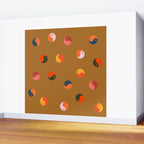 Yin and Yang Pattern -  golden yellow Wall Mural Gallery Image 2
