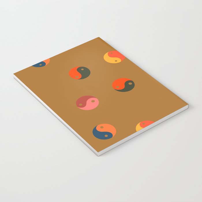 Yin and Yang Pattern -  golden yellow Notebook Gallery Image 3