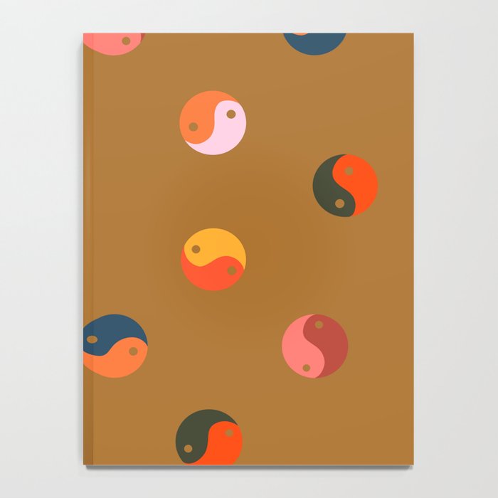 Yin and Yang Pattern -  golden yellow Notebook Gallery Image 4