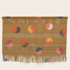 Yin and Yang Pattern -  golden yellow Wall Hanging Gallery Image 1
