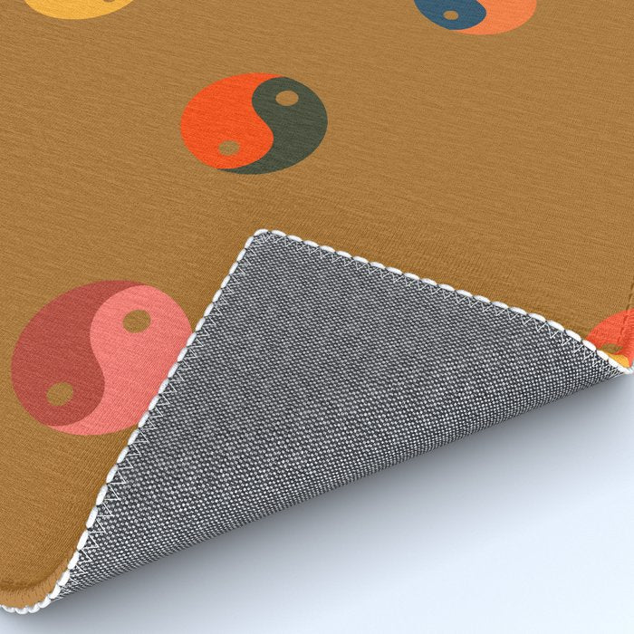 Yin and Yang Pattern -  golden yellow Rug Gallery Image 4