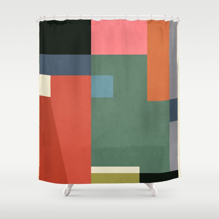 Geometric Shapes 28 Shower Curtain Gallery Image 1