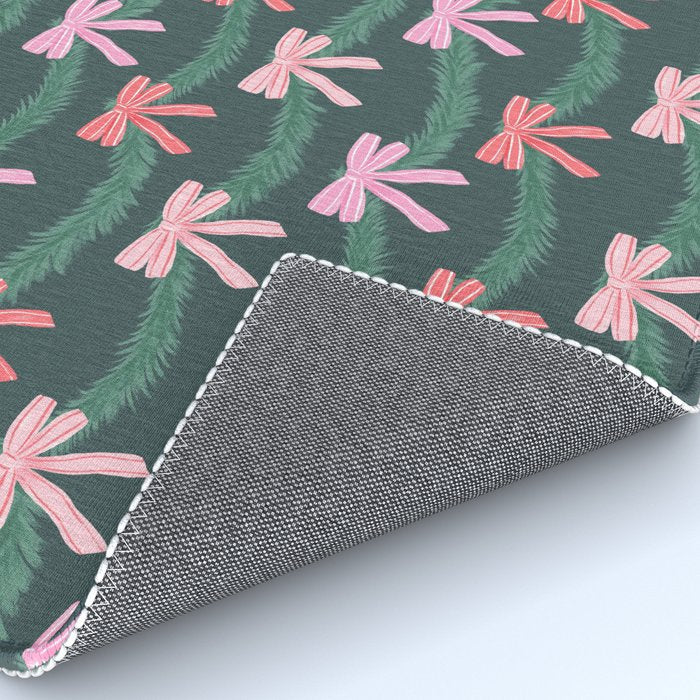 Christmas Garland with Bows Rug Gallery Image 4