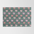 Christmas Garland with Bows Rug Gallery Image 2
