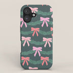 Christmas Garland with Bows iPhone Case Gallery Image 1