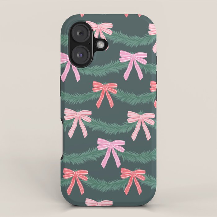 Christmas Garland with Bows iPhone Case Gallery Image 1