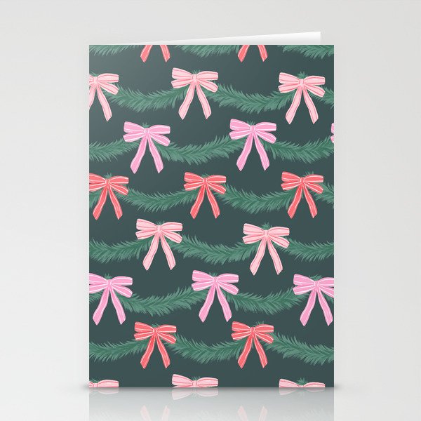Christmas Garland with Bows Stationery Card Gallery Image 2
