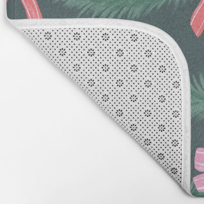 Christmas Garland with Bows Bath Mat Gallery Image 2