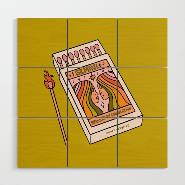 Gemini Matchbox Wood Wall Art Gallery Image 1