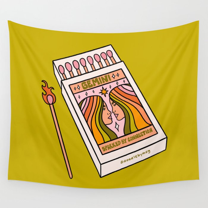 Gemini Matchbox Wall Tapestry Gallery Image 1