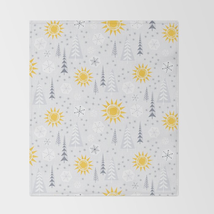 Winter Sunshine Throw Blanket Gallery Image 2