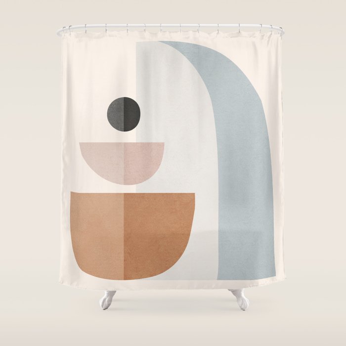 Abstract Minimal Shapes 14 Shower Curtain Gallery Image 1
