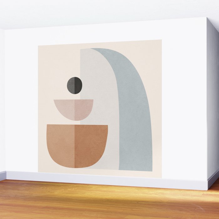 Abstract Minimal Shapes 14 Wall Mural Gallery Image 2