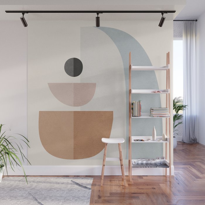Abstract Minimal Shapes 14 Wall Mural Gallery Image 1