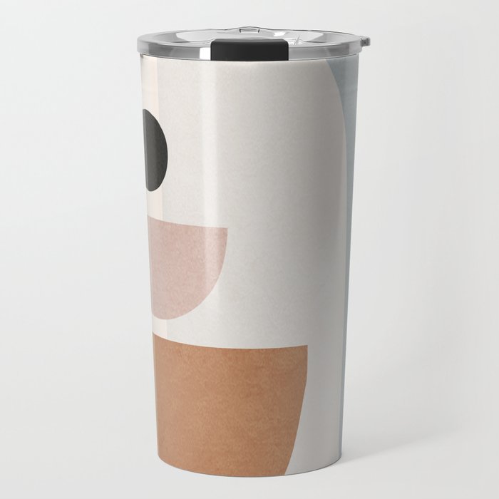 Abstract Minimal Shapes 14 Travel Mug Gallery Image 1