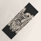 King Of The Jungle 04: Black & White Tiger Edition Yoga Mat Gallery Image 1