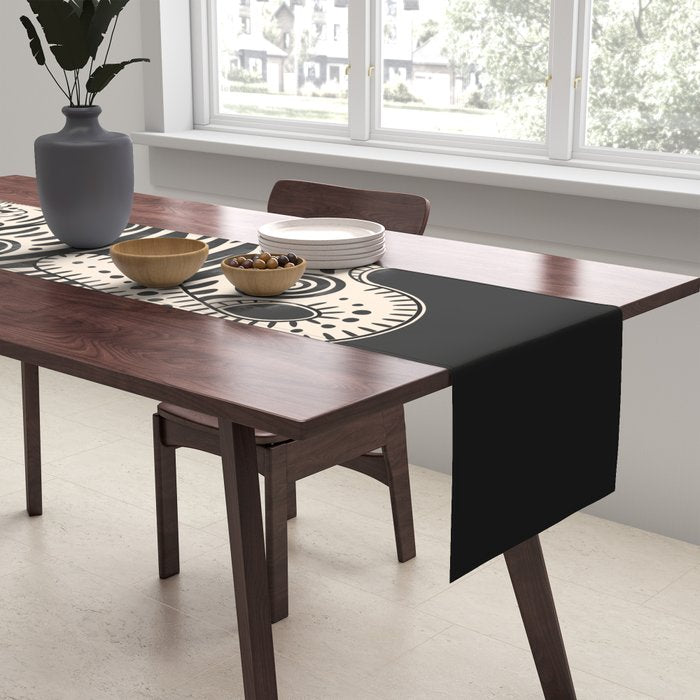 King Of The Jungle 04: Black & White Tiger Edition Table Runner Gallery Image 2