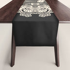 King Of The Jungle 04: Black & White Tiger Edition Table Runner Gallery Image 1