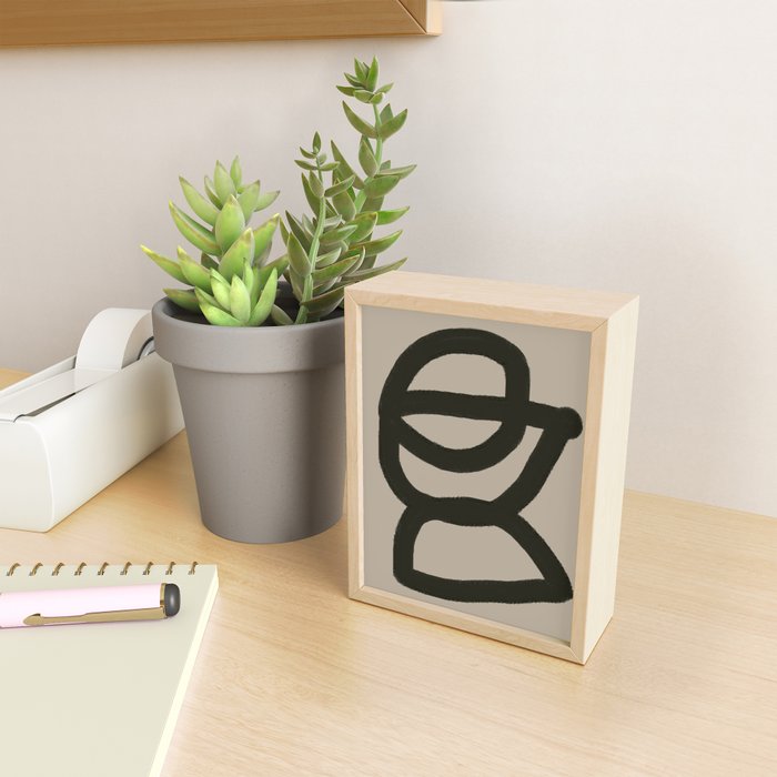 Line Art Modern Shape Graphic Mini Art Print Gallery Image 2