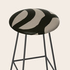 Line Art Modern Shape Graphic Stool Gallery Image 2